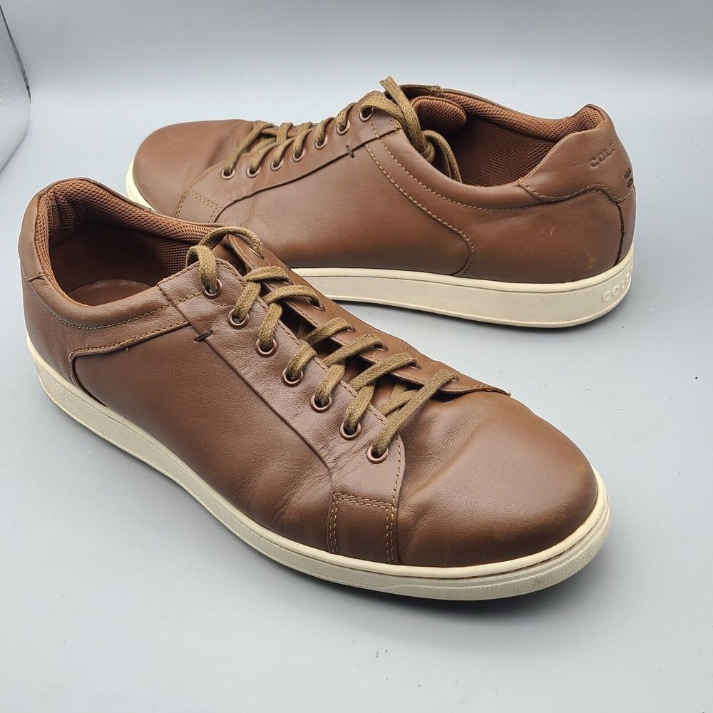 Cole Haan Men's Sneakers Comfort Shoes Brown Leather Size 10.5